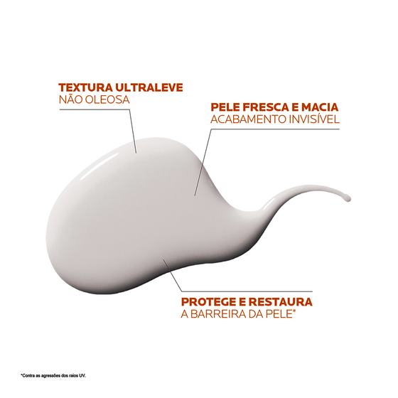 Protetor Solar FPS60 Anthelios Hydraox Fluido Toque Macio Sem Cor 40mL - Imagem 3
